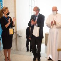 FOTOS| Así fue el nuevo encuentro de Fabiola Yáñez con el Papa Francisco