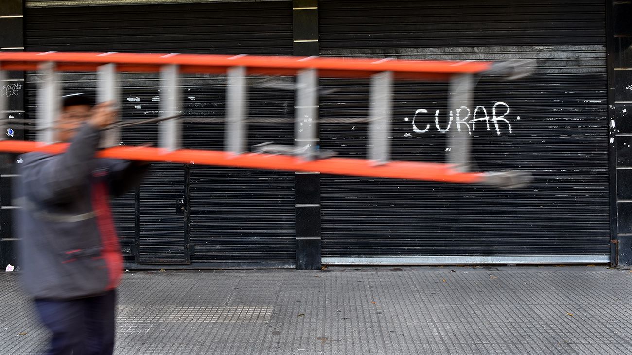 Cierre de locales comerciales en la Ciudad de Buenos Aires.