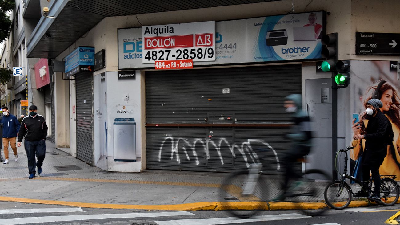 Cierre de locales comerciales en la Ciudad de Buenos Aires.