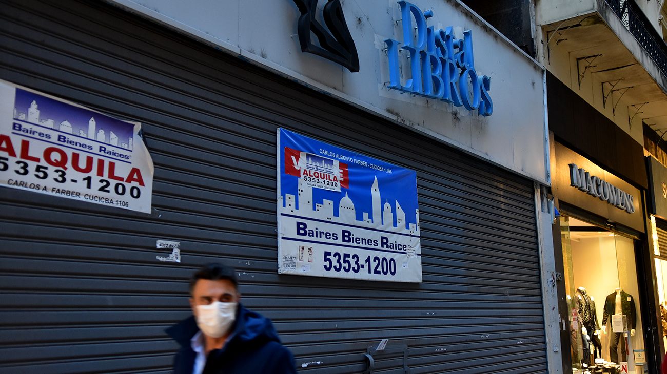 Cierre de locales comerciales en la Ciudad de Buenos Aires.