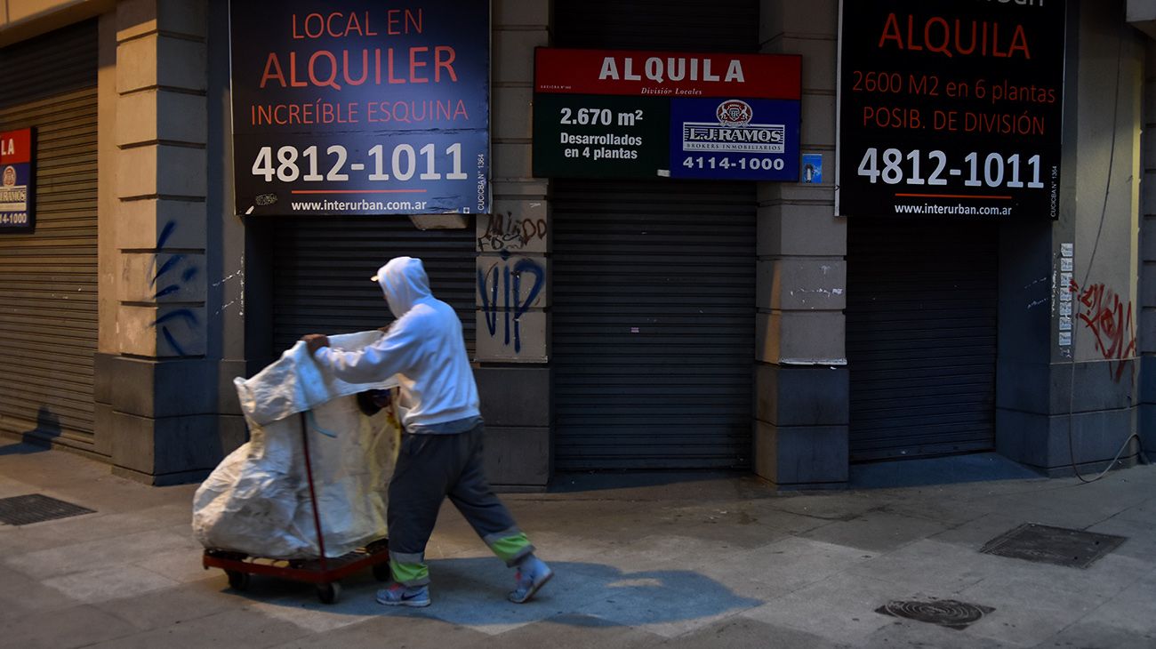 Cierre de locales comerciales en la Ciudad de Buenos Aires.