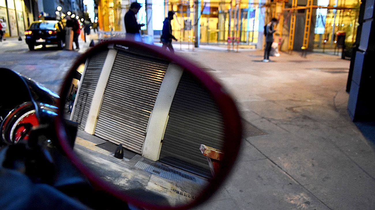 Cierre de locales comerciales en la Ciudad de Buenos Aires.