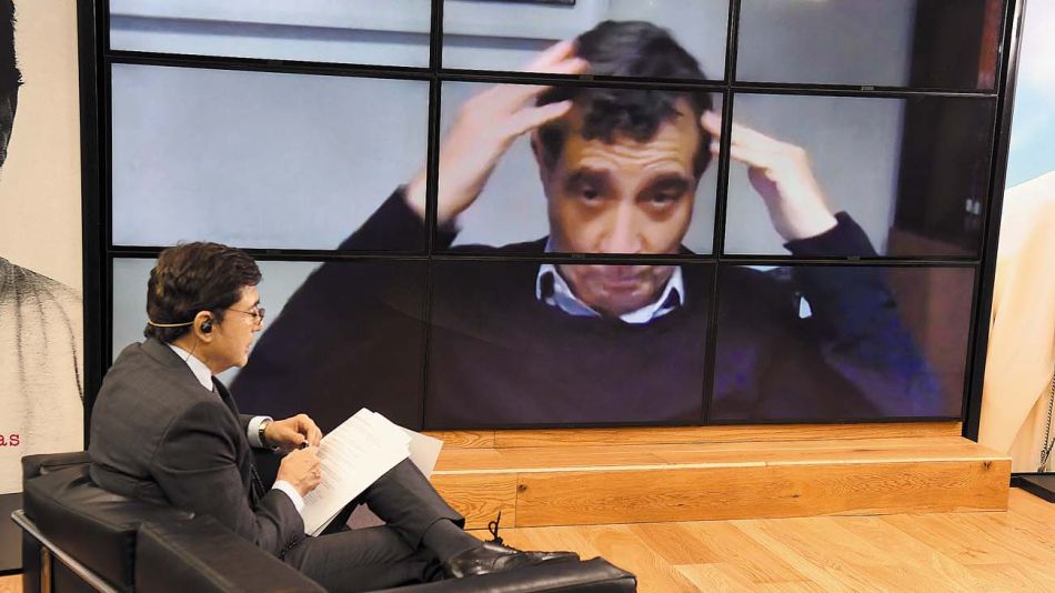 Fabián 'Pepín' Rodríguez Simón, en la entrevista con Jorge Fontevecchia.
