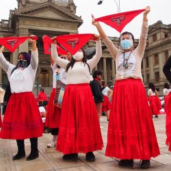 Perú, Lima: Un grupo de mujeres activistas del movimiento  | Foto:Carlos García Granthon / ZUMA Wire / DPA