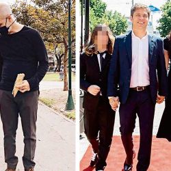 Larreta y su hija - Kicillof y su familia | Foto:cedoc