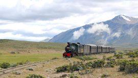 El primer viaje de la Trochita fue el 25 de mayo de 1945.
