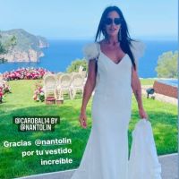 La emoción de Carolina Baldini en la boda de su hijo Gio Simeone: "Los amo"