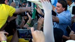 President Bolsonaro Attends a Protest in Support of His Government