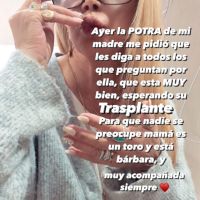 Cande Tinelli compartió una foto de Soledad Aquino y habló de su salud