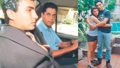 Vida pasada. Con 22 años, previo a la condena (izq.), y junto a Carolina, días antes del femicidio.