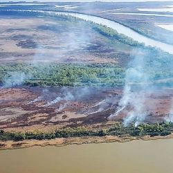 Las condiciones de sequía inciden en la propagación de los incendios en las islas. 