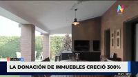 Donación de inmuebles creció un 300%