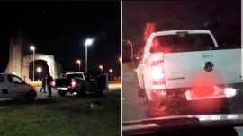 Los cazadores furtivos fueron detenidos cuando intentaban escapar con los animales muertos y agonizando.