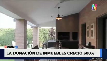 Donación de inmuebles creció un 300%