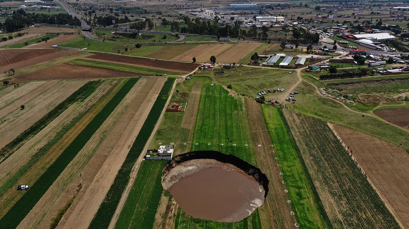   Un hundimiento de tierra que no para de crecer preocupa a todo México