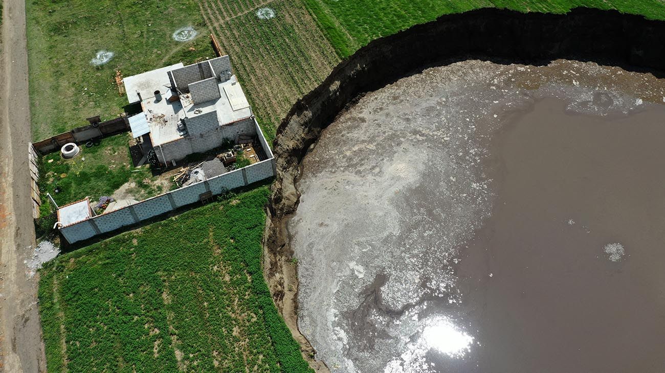   Un hundimiento de tierra que no para de crecer preocupa a todo México