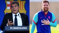 Joan Laporta y Lionel Messi 
