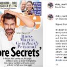 Ricky Martin habló sobre sus noviazgos con mujeres 