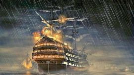 Los navíos más importantes disponían de grandes sectores con ventanas en toda la zona de camarotes de popa.