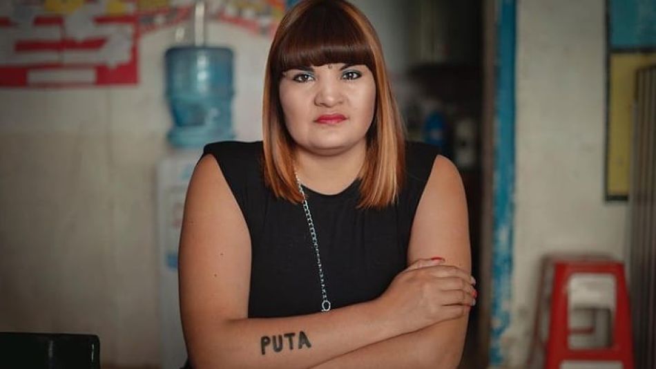 Georgina Orellano en el día internacional de las trabajadoras sexuales