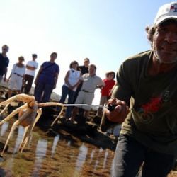 El pescador Valentín Galdo fue quien introdujo la actividad en la Patagonia.