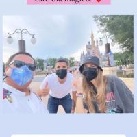 Mica Tinelli viajó a Disney con su novio Lisandro López