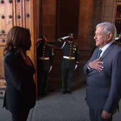 Kamala Harris es recibida por el presidente de México, López Obrador | Foto:cedoc