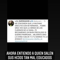 Alex Caniggia ofendió a Pampita con un escandaloso tweet y Mariana Nannis se sumó a la polémica