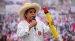 Peru Presidential Candidate Pedro Castillo Holds Campaign Rally