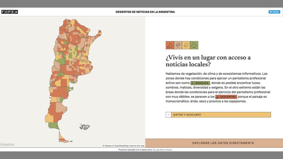 Desiertos informativos en la Argentina | FOPEA 20210609