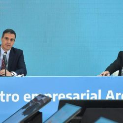 Pedro Sánchez y Alberto Fernández | Foto:Cedoc