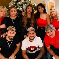 Kun Agüero y su familia