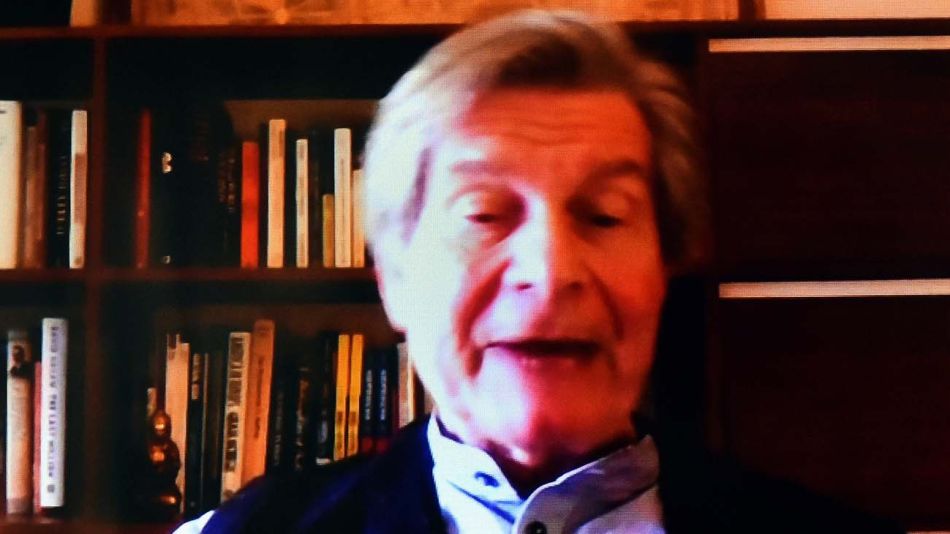 Guy Sorman, en la entrevista con Jorge Fontevecchia.