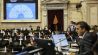 Diputados, durante la sesión en que se aprobó la ley que modifica el reparto de la pauta.