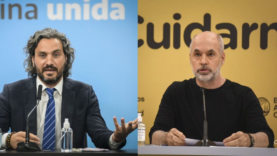 Santiago Cafiero y Horacio Rodríguez Larreta.