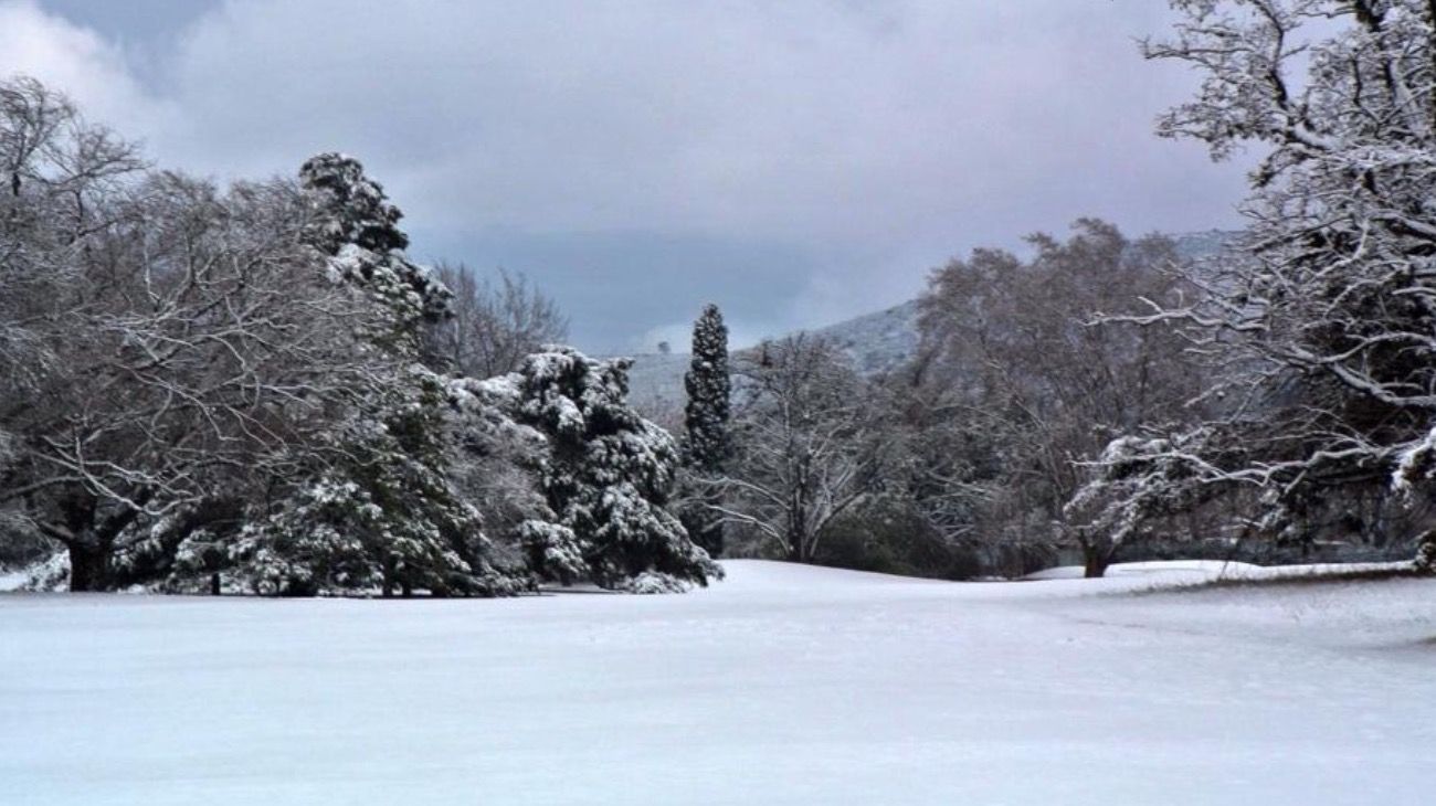 La Cumbre (en Córdoba) nevada.