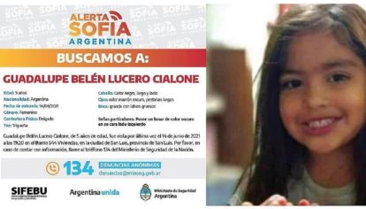 Últimas noticias de la niña desaparecida en San Luis