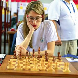 Carolina Luján, ajedrecista.  | Foto:CEDOC