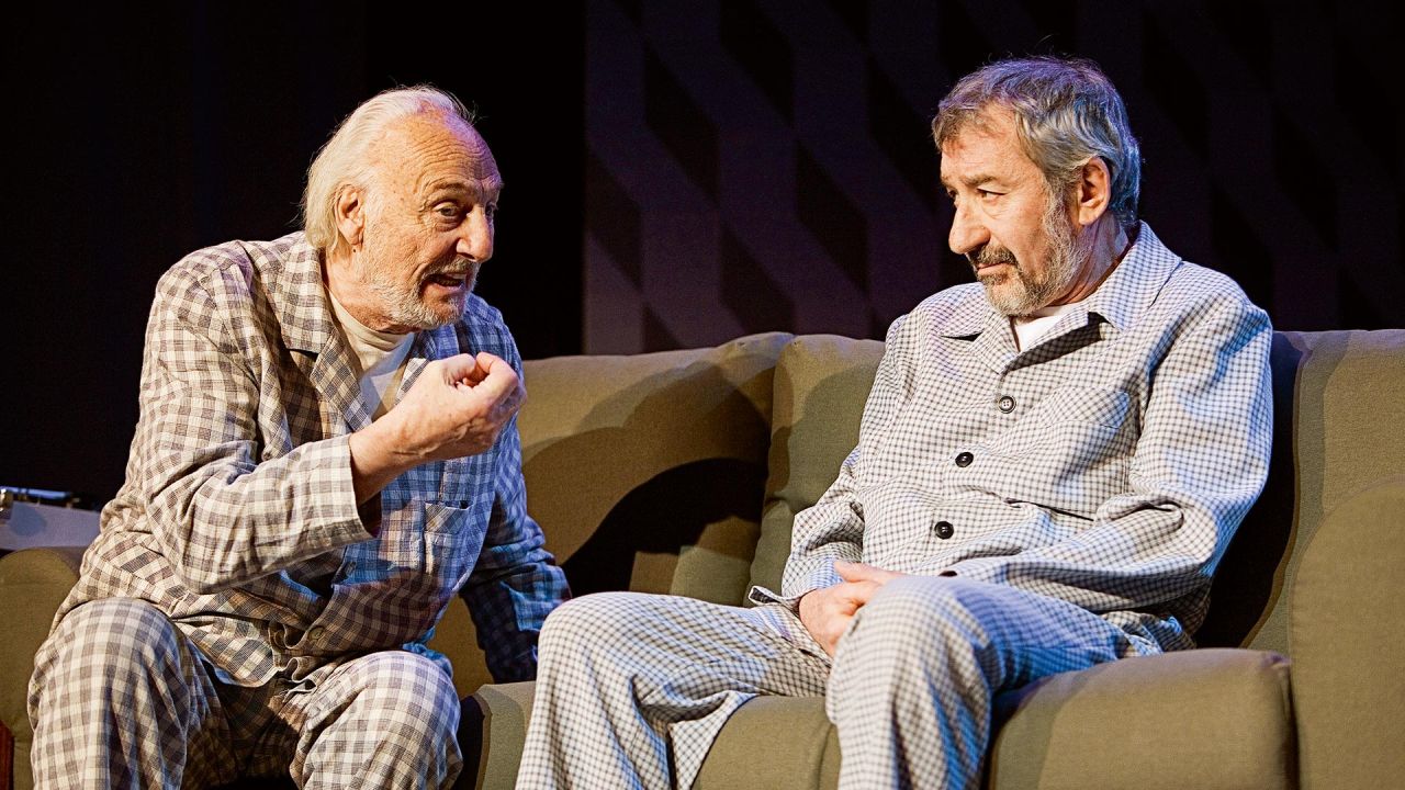 Héctor Alterio y José Sacristán, juntos. | Foto:Gentileza Teatroteca