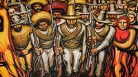 Mural de David Alfaro Siqueiros ‘Castillo de Chapultepec’ (detalle).
