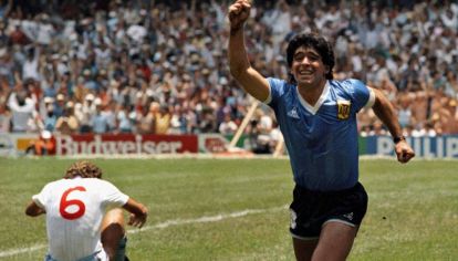 Segundo gol de Diego a Inglaterra