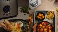 Ricas y gourmet: albóndigas de polenta fritas y huevo poché sobre colchón de polenta