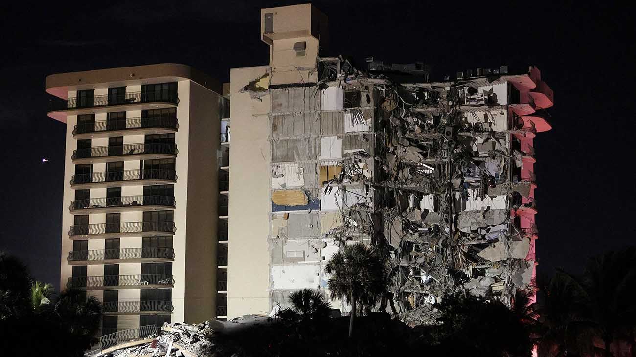 derrumbe de un edificio en Miami