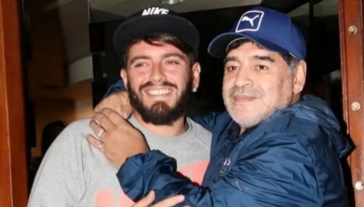 Diego Maradona Jr y Diego Maradona