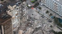 Imágenes del edificio derrumbado en Miami.