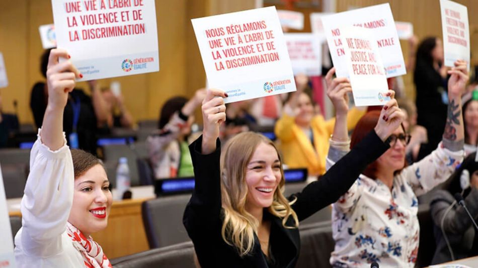 Foto del evento “Igualdad de género: de la Asociación de Biarritz al Foro Generación Igualdad”, en la 74a. sesión de la ONU.