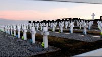 El cementerio de soldados argentinos en Malvinas.