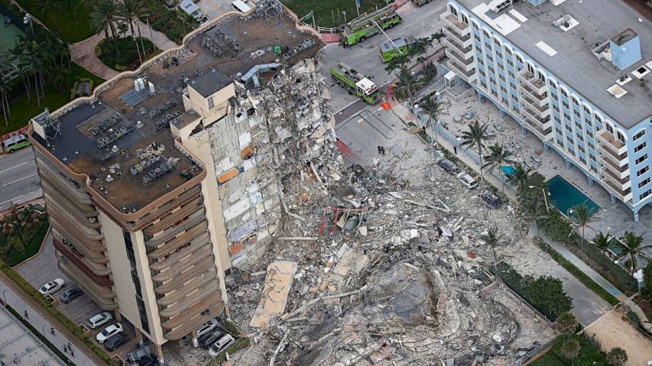 Derrumbe en Miami