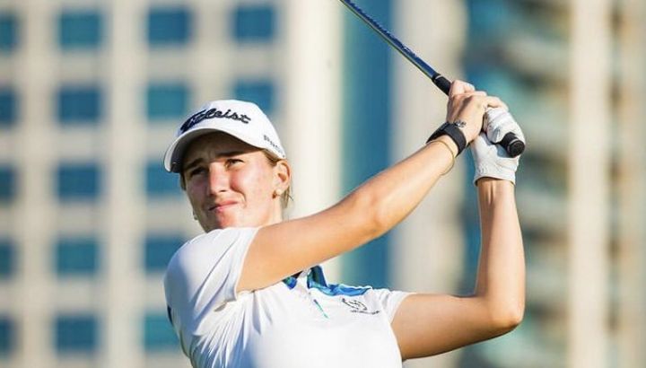 Magdalena Simmermacher, la primera golfista argentina en participar de un Juego Olímpico.