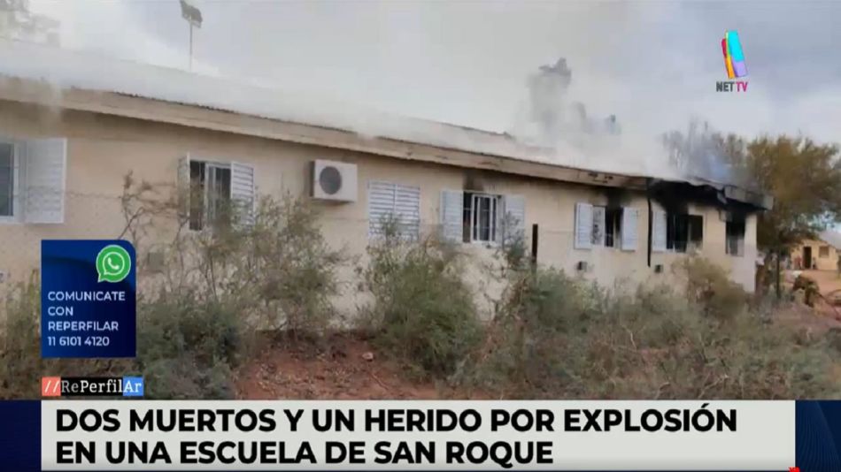 Explosión en una escuela en Neuquén